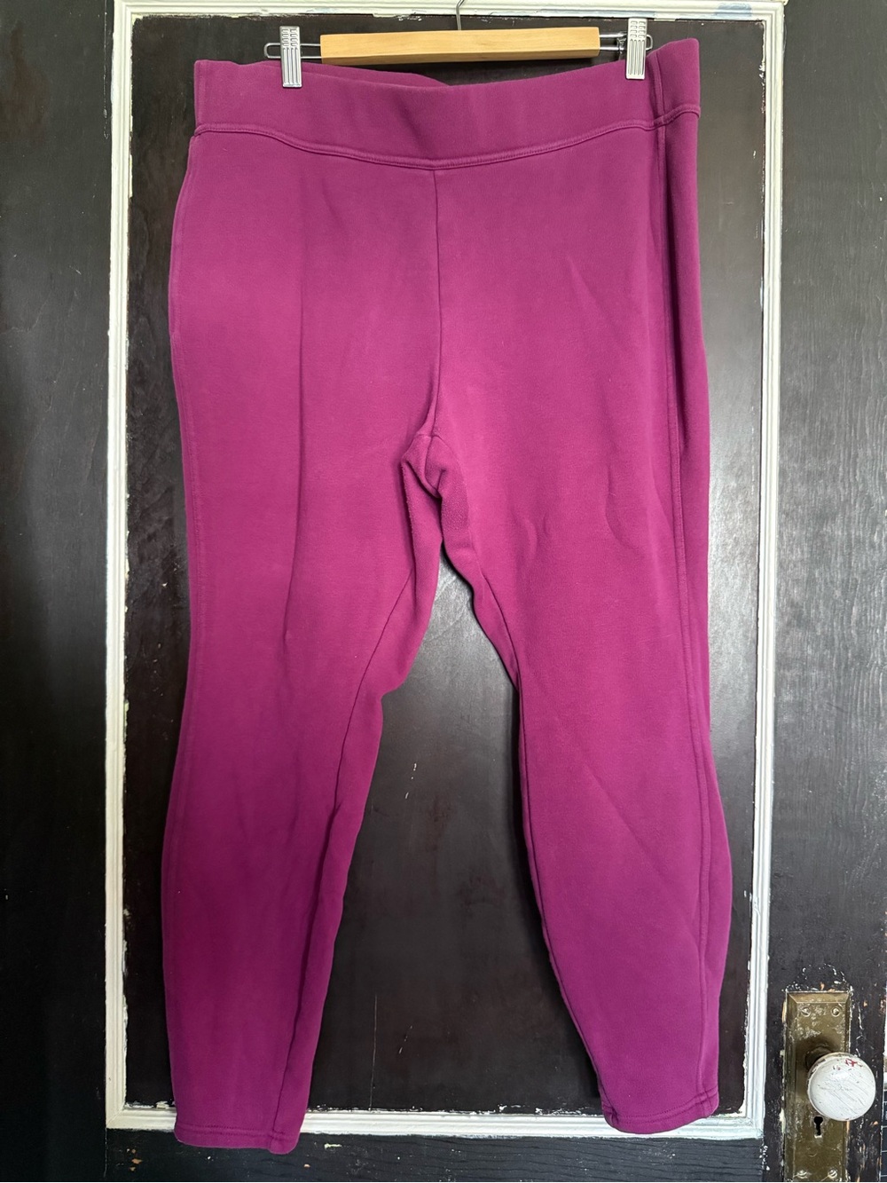 Lands’ End 1X 16W-18W sweatpants lounge pants - Magenta